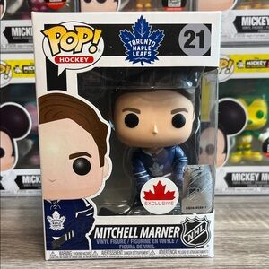 Funko Pop Mitchell Marner NHL Toronto Maple Leafs Figure - Blue and White